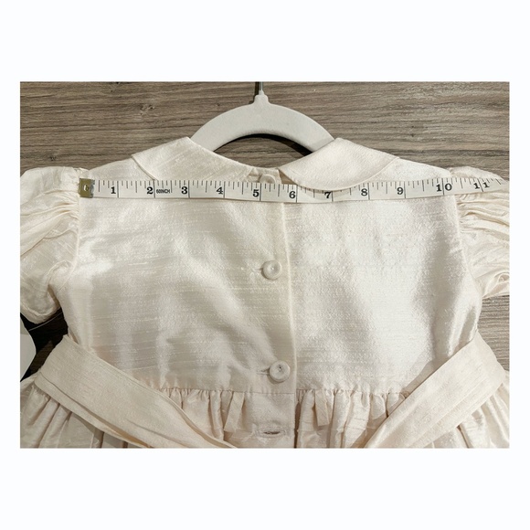 Strasburg Ivory Silk Smocked Dress Size 3 Special Occasion Flower Girl NWT - Picture 8 of 10